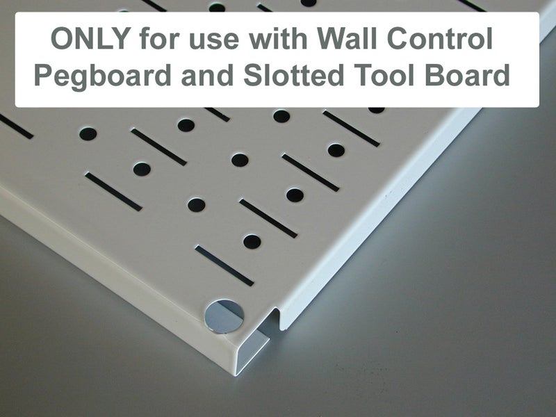 Wall Control 3-1/2in Reach Curved Tip Slotted Hook Pack - Slotted Metal Pegboard Hooks Pegboard and Slotted Tool Board - Black - Image 2